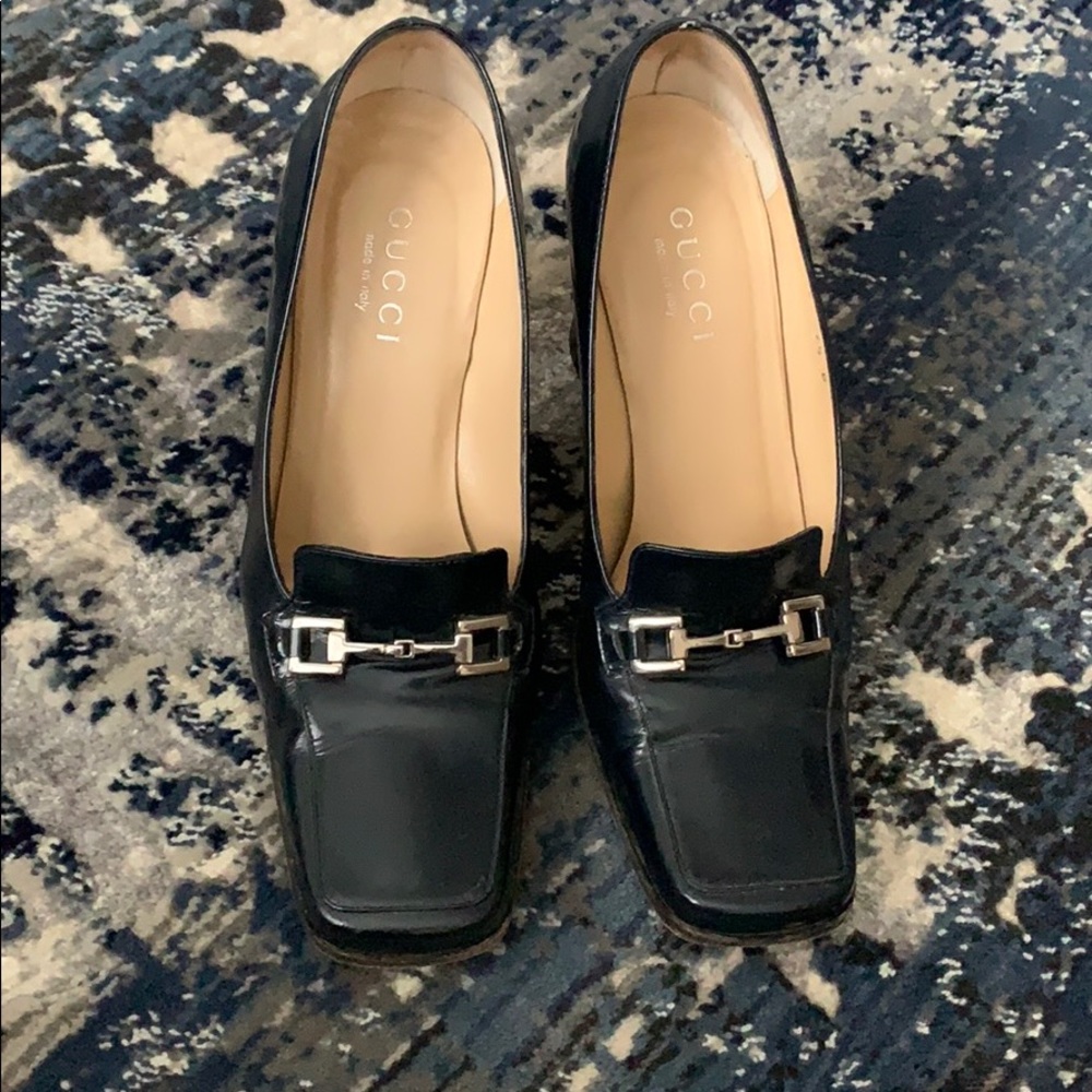 Gucci Vintage Box Heeled Loafers